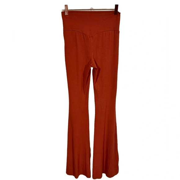 Royal Codes Freya V-Shape High Rise Flare Pants in Carnelian- Still Full Price - Picture 6 of 9
